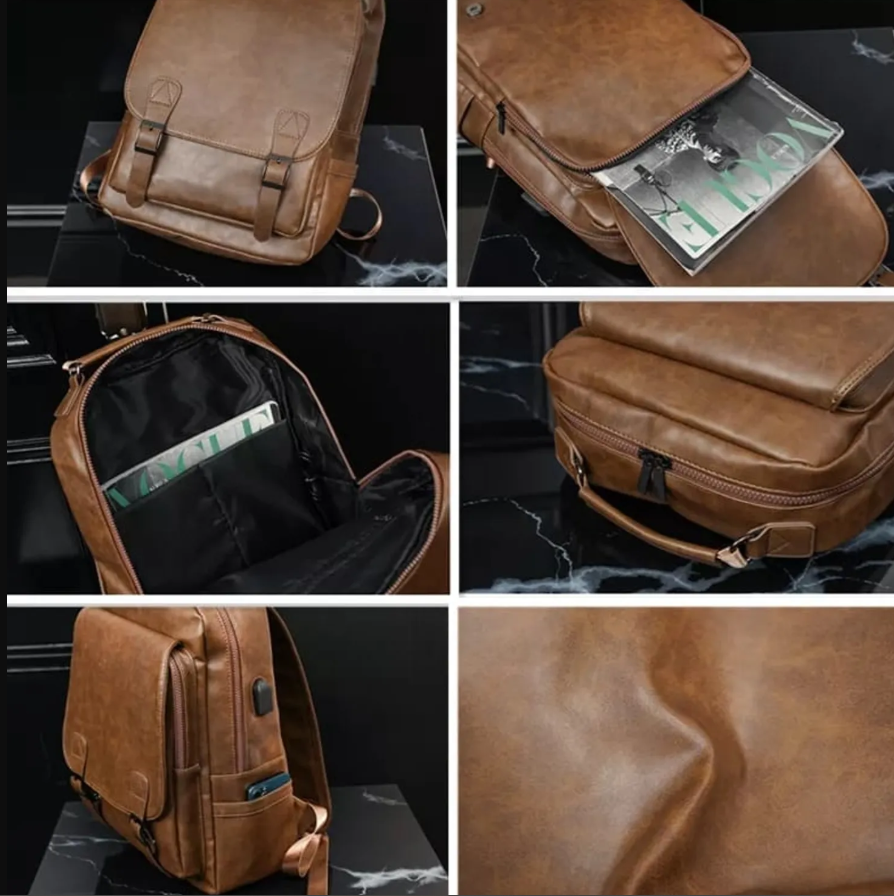 BOLSO CUERO ELEGANTE PARA HOMBRE