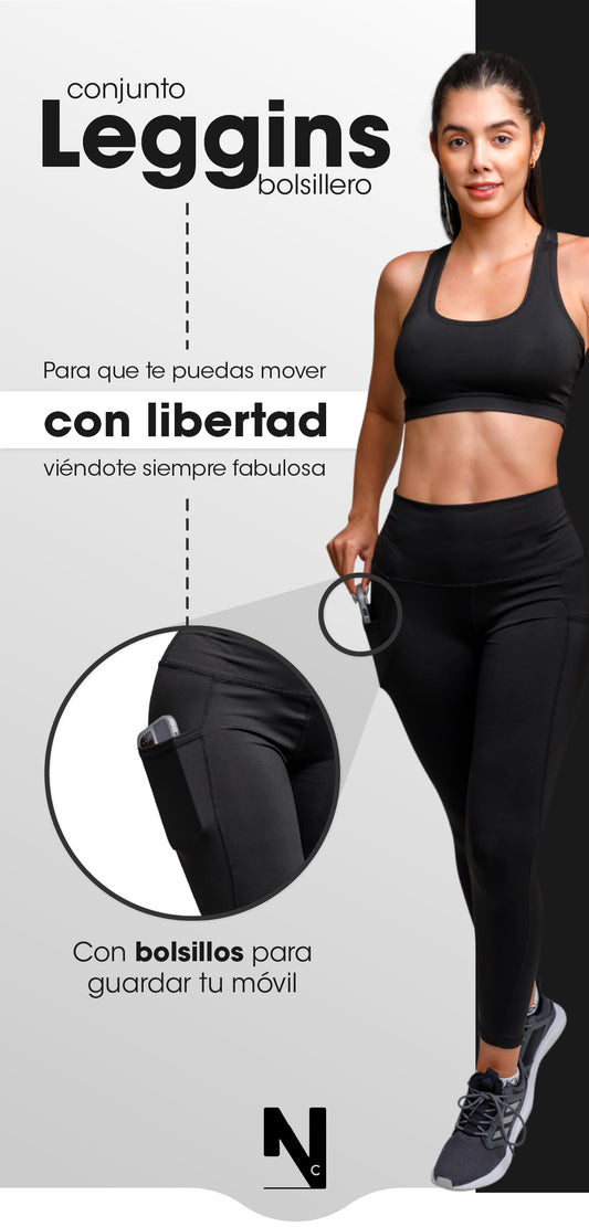 CONJUNTO DEPORTIVO NEGRO